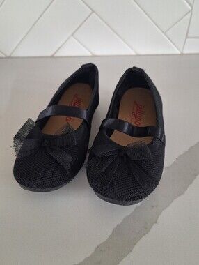 Jellypop Black Mary Jane Flats with Bow